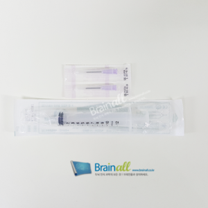 EEG-Cap 뇌파 젤 삽입용 일회용(PVC) 멸균 주사기&amp;주사 바늘 Blunted Needle 세트 BA503